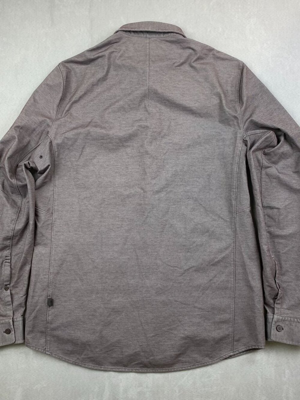 Lululemon Mens Shirt Medium Purple Heather Commission Long Sleeve Button Up - Picture 5 of 6